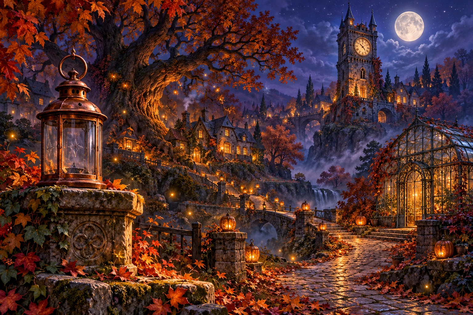Illustrated mystery setting
